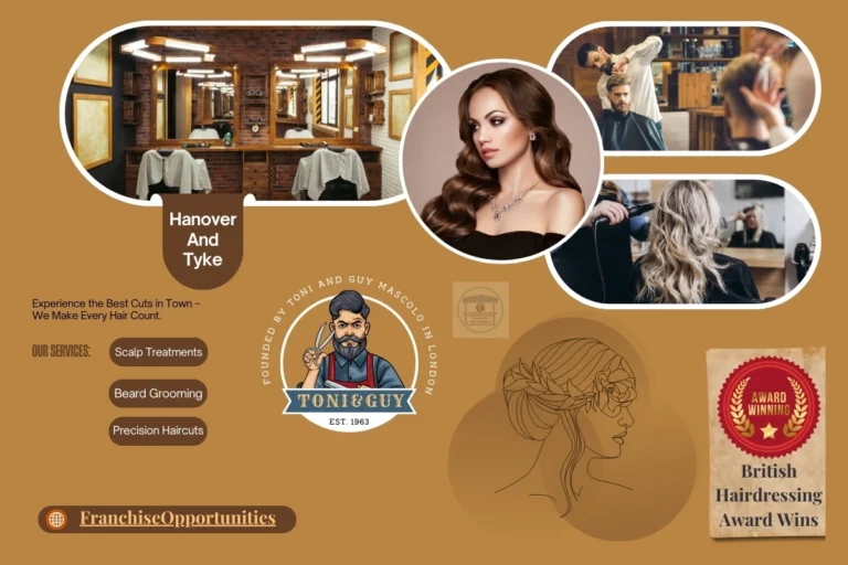 Toni & Guy franchise salon interior with modern design and professional hairdressing setup