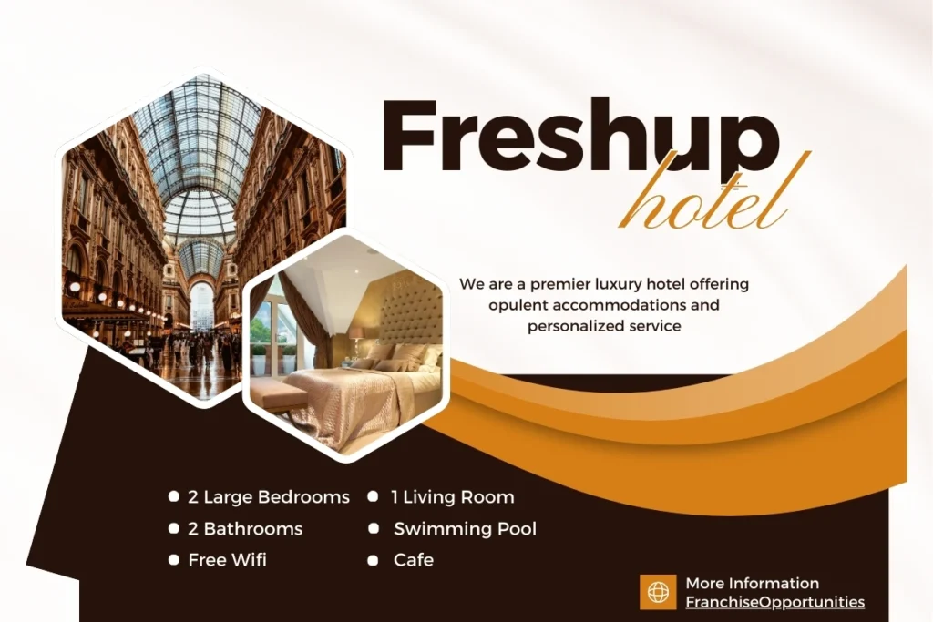 FreshUp hotel reception area with lounge and comfortable seating