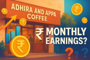 Barista pouring traditional South Indian filter coffee at an Adhira and Appa Coffee outlet