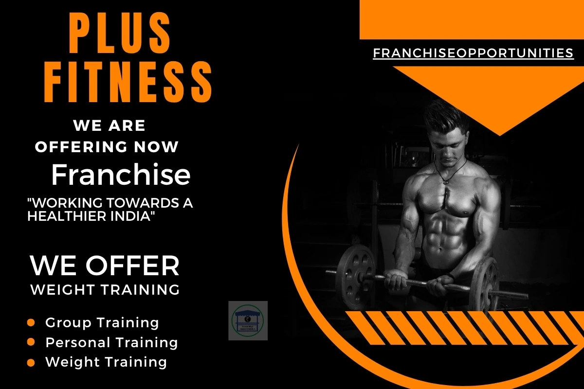 Inside view of a Plus Fitness gym showcasing workout equipment and 24/7 access facilities