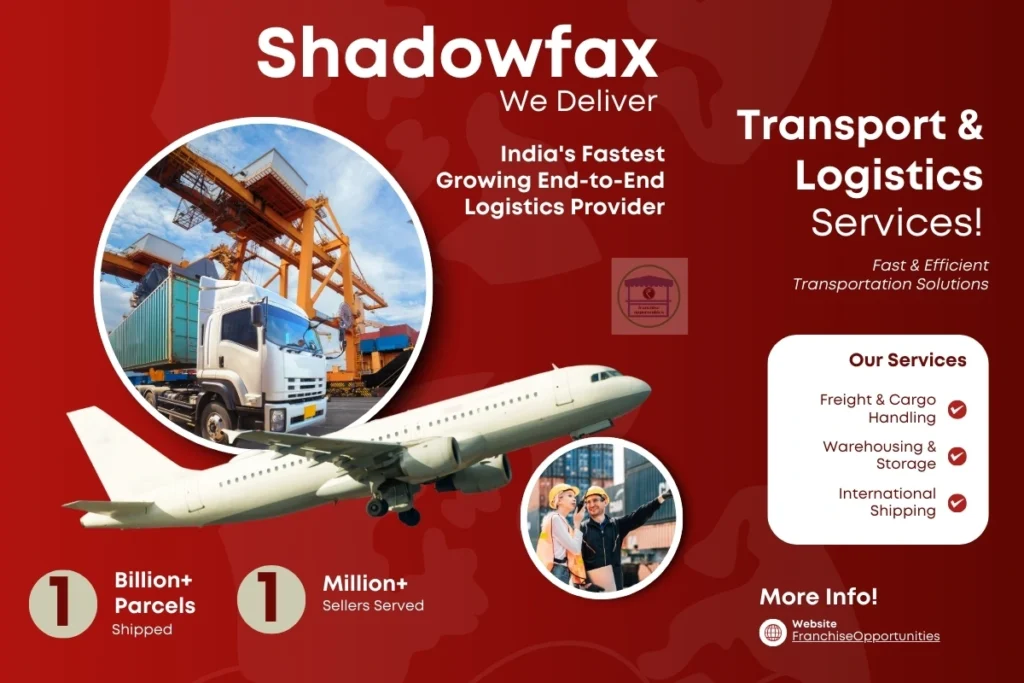Shadowfax delivery van outside a logistics hub