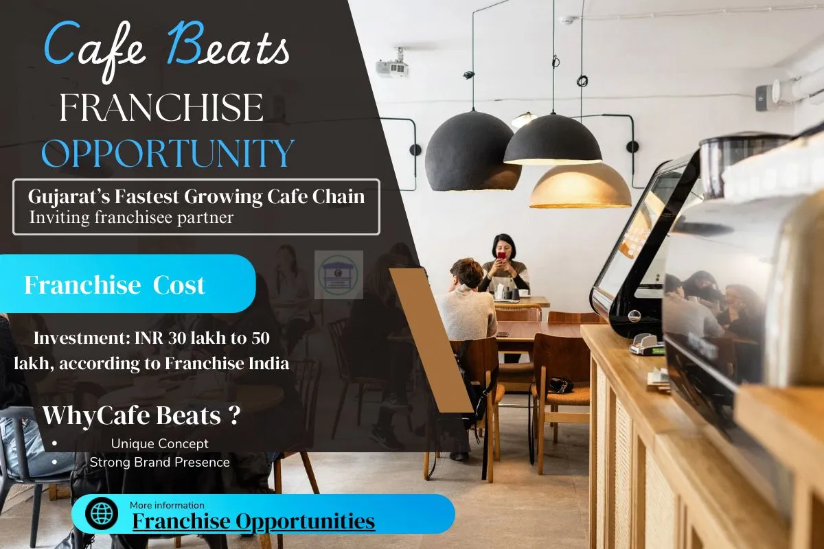 Café Beats Franchise outlet with cozy seating, food, and beverages