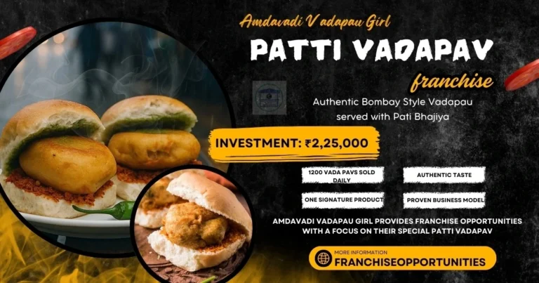 Patti Vadapav Franchise outlet serving popular street food