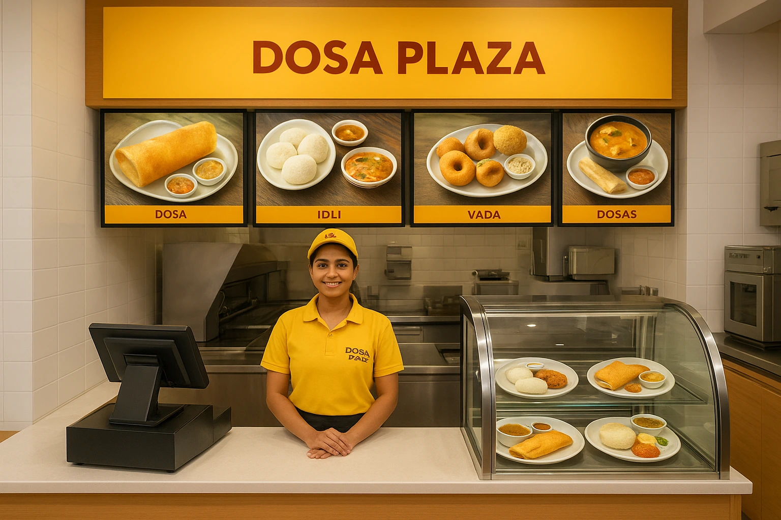 Dosa Plaza franchise outlet serving premium South Indian dishes – dosa franchise profitability 2025