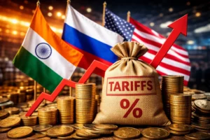 500 percent tariffs on India showing trade tension between India Russia and global markets