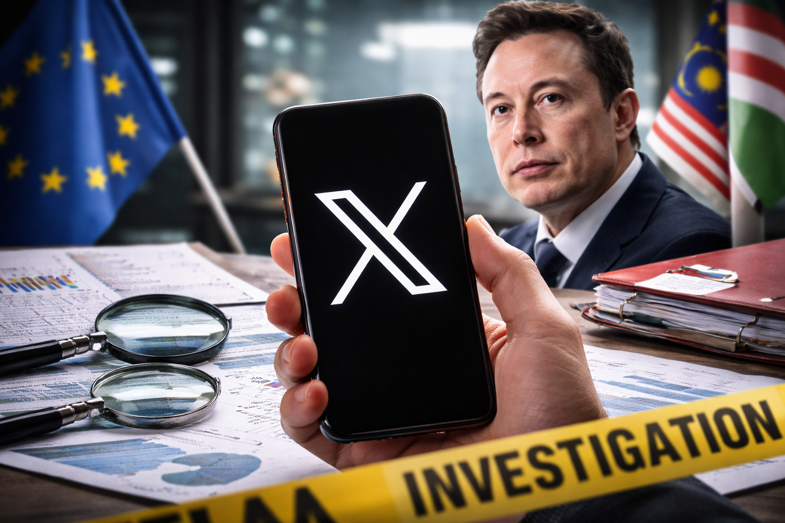 Regulators investigating Elon Musk owned X platform over AI content moderation and safety concerns across multiple countries