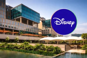 Disney Bengaluru office lease at RMZ Ecoworld Bellandur showcasing modern premium office campus in Bengaluru